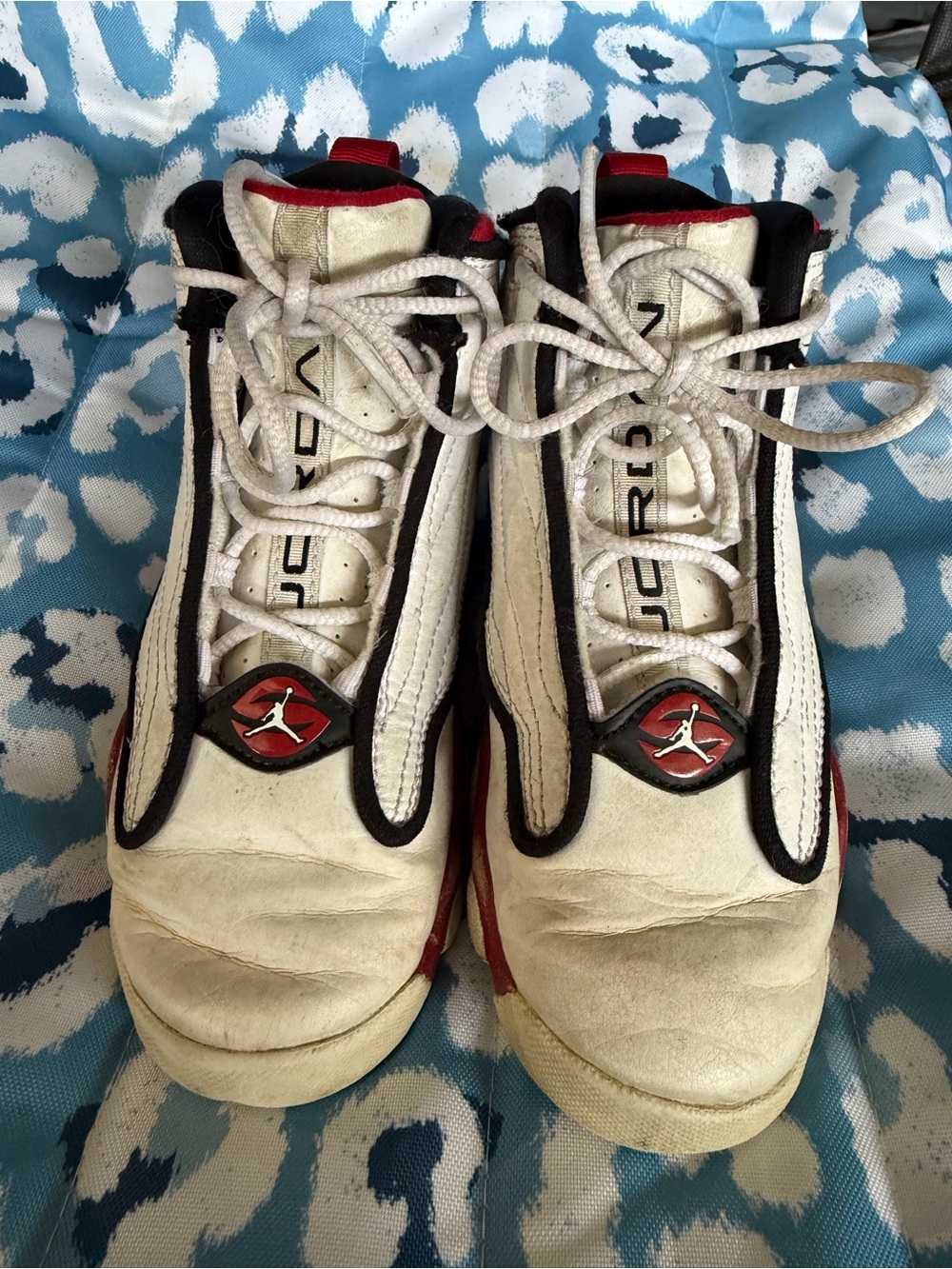 Nike White Black Red Basketball Sneakers